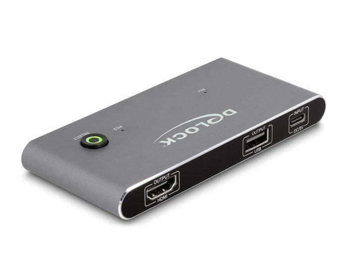 Delock 11486 Switch Kvm Usb-C A Hdmi 8k 60 Hz Con Usb 2.0