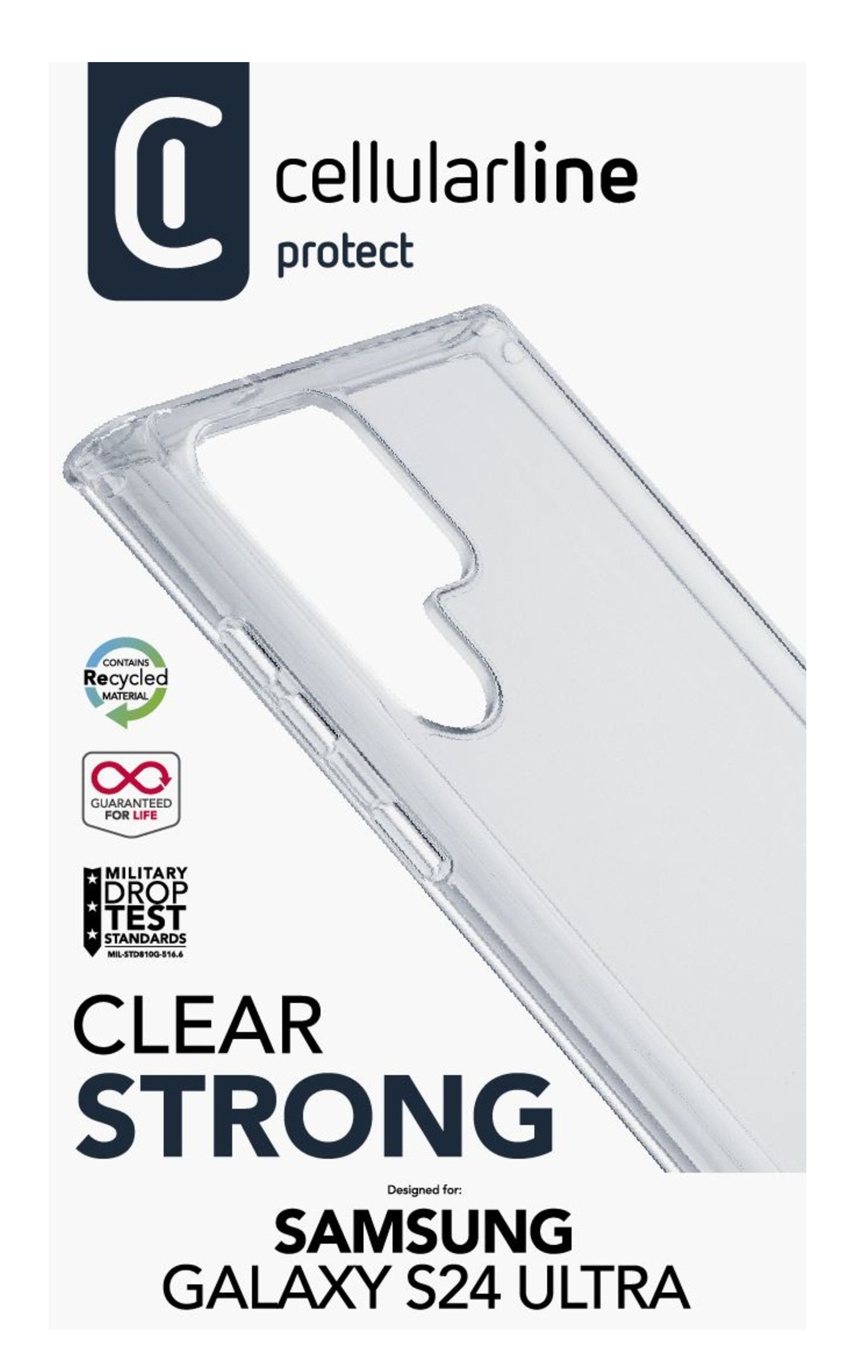 Cellularline Clear Strong Case Fr Samsung S24 Ultra