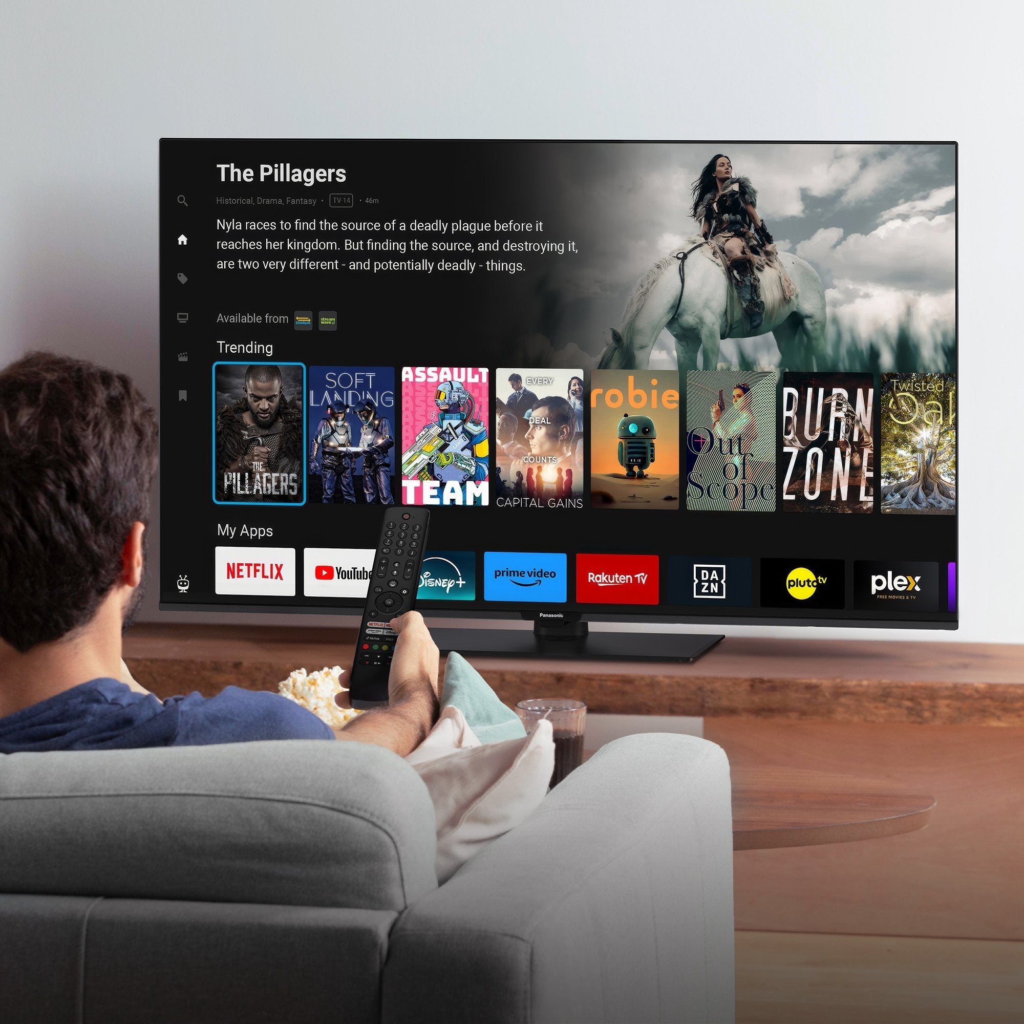 Panasonic Tb-50w60aez Tv 50 (127cm.) Pulgadas 4k Ultra Hd (2160p) Led Smart Tv Con Tivo Hdr Wifi Bluetooth Negro