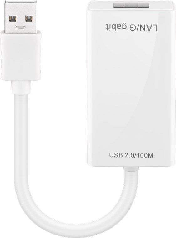 Goobay 95035 Adaptador De Cable Rj-45 Usb Blanco
