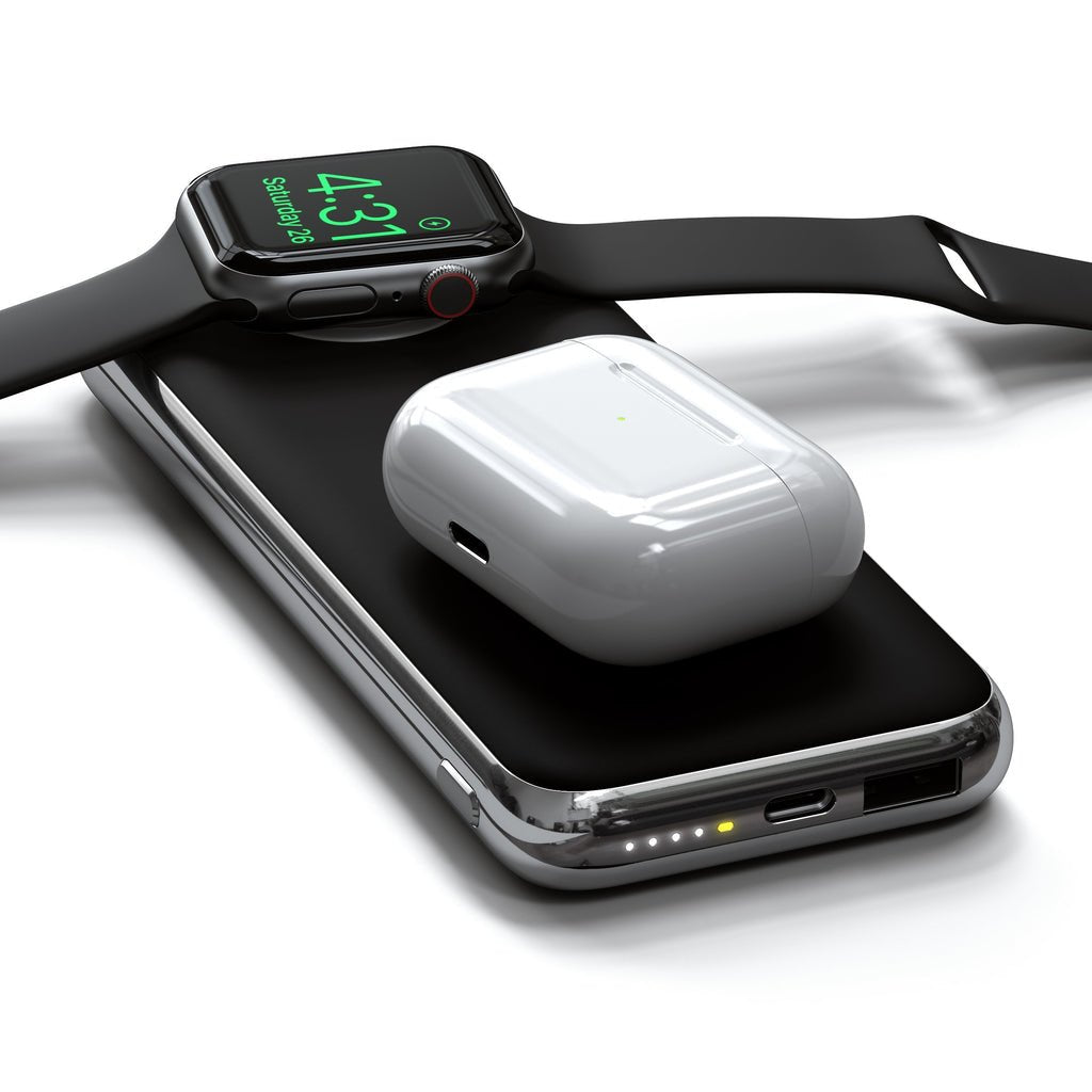 Satechi Quatro Wireless Qi 10000 Mah (Usb-C Pd, Usb-A) Negro