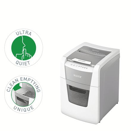 EAN 4002432124084 - Leitz 80110000 triturador de papel Corte cruzado 22 cm Gris, Blanco imagen 5