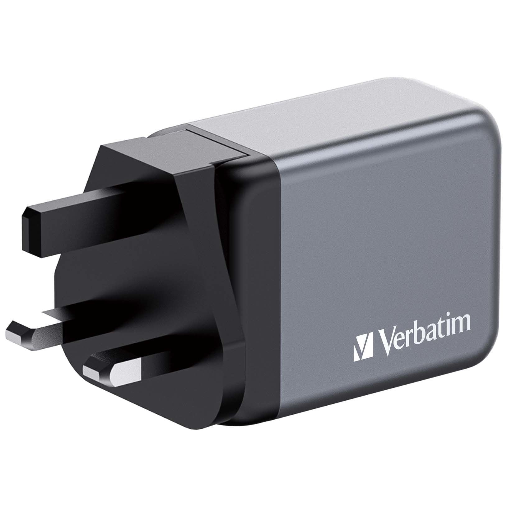 Cargador De Pared Universal Verbatim Gnc-65 2xusb Tipo-C 1xusb 65w