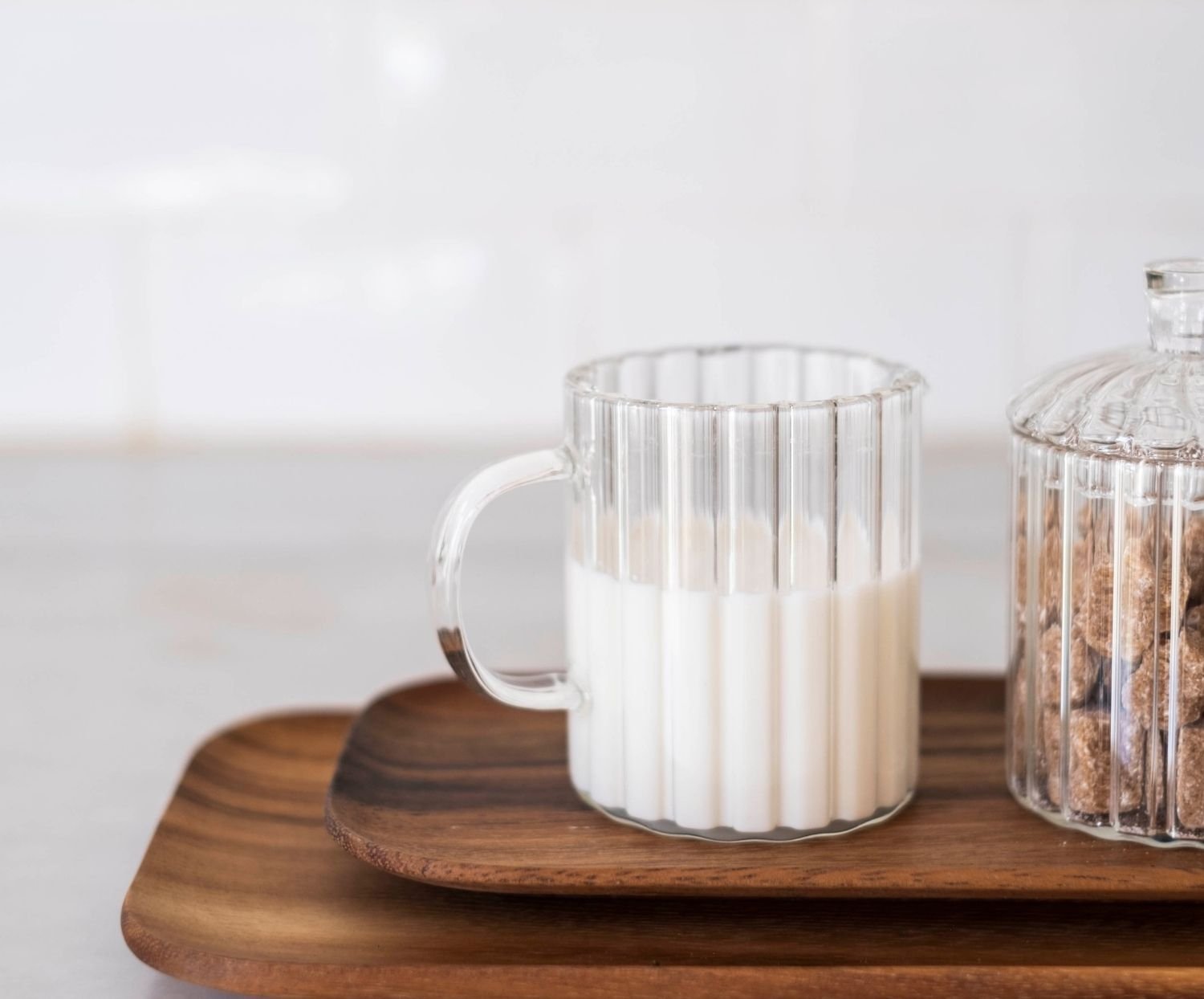 Set Azucar/Leche, Vidrio, Ø 7 X 11,5 Cm