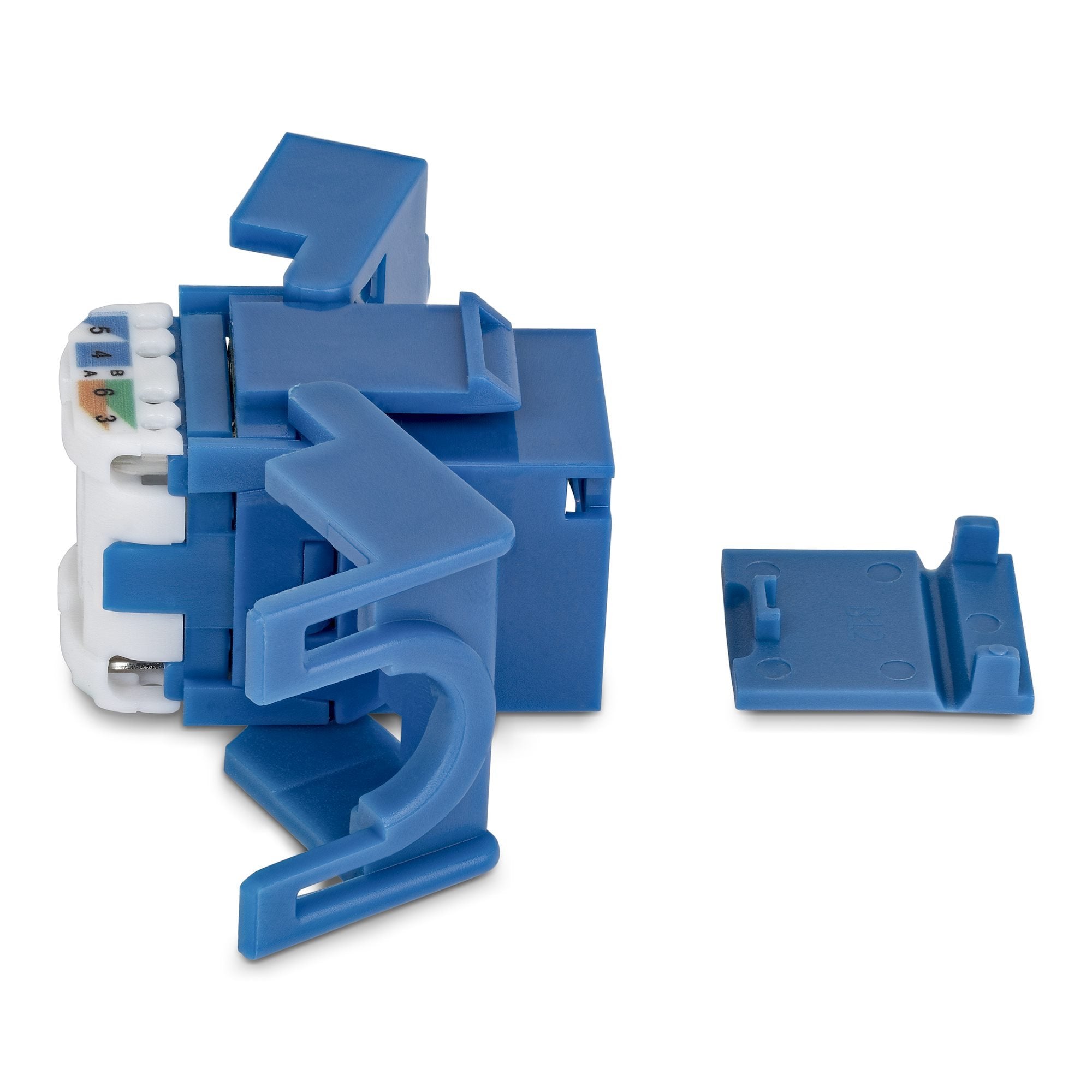 Startech.Com Cat6 Keystone Jack Módulo, Pack De 24 Rj45 Ethernet Keystone Conector Hembra, Utp Cat6 Wandbuchse, 180 Grad, Sin Herramientas, Azul, Plano, Azul, Rj-45, Conector Hembra, Conector Hembra, 10gbase-T