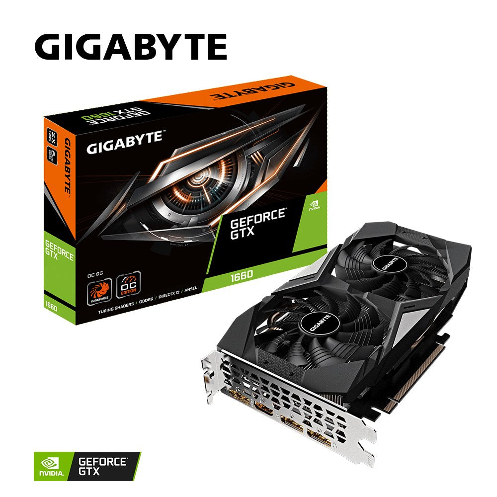 Tarjeta Gráfica Gigabyte Geforce Gtx 1660 6 Gb Gddr5 Gv-N1660oc-6gd