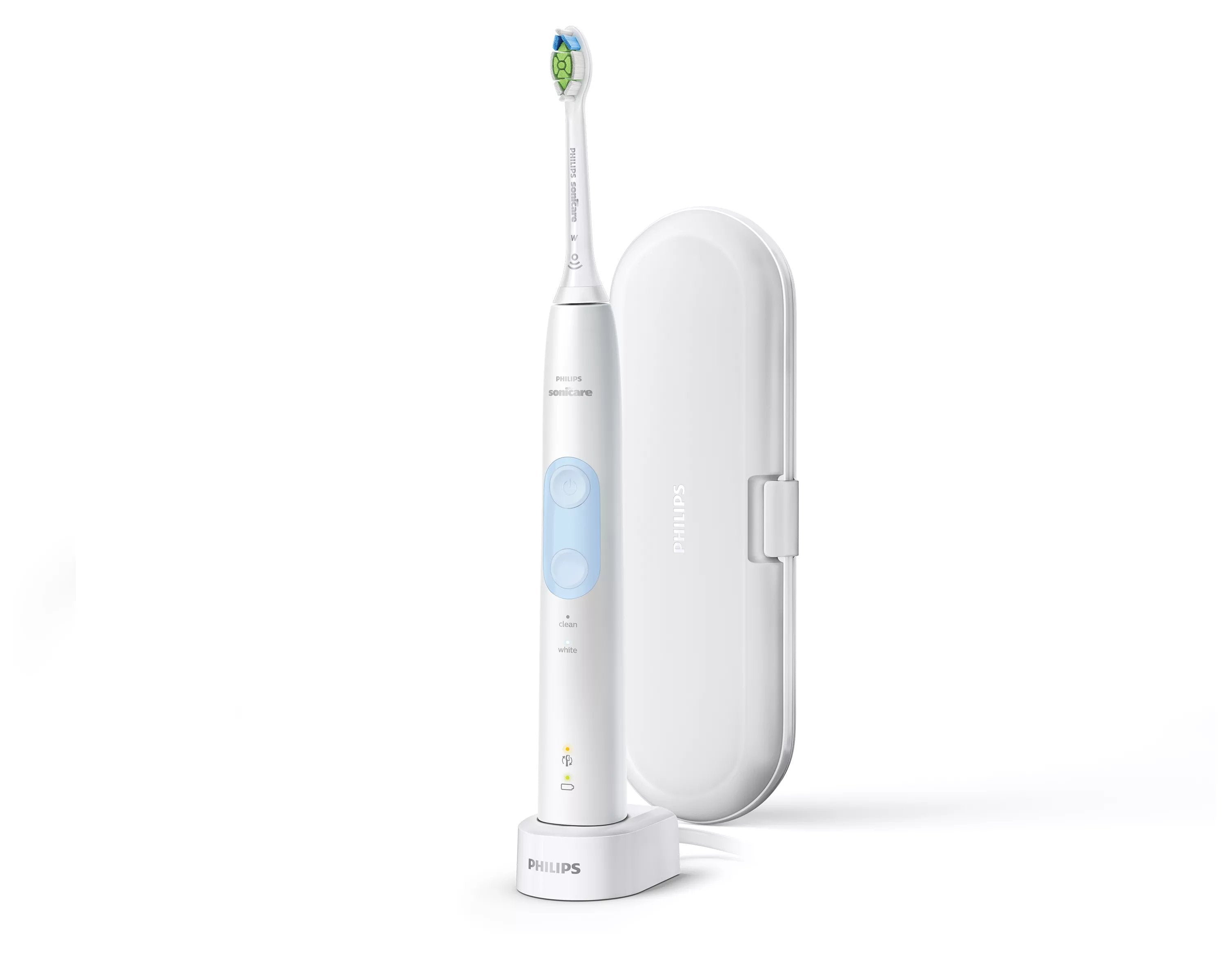 EAN 8710103846475 - Philips 4500 series HX6839/28 cepillo eléctrico para dientes Adulto Cepillo dental sónico Blanco imagen 2