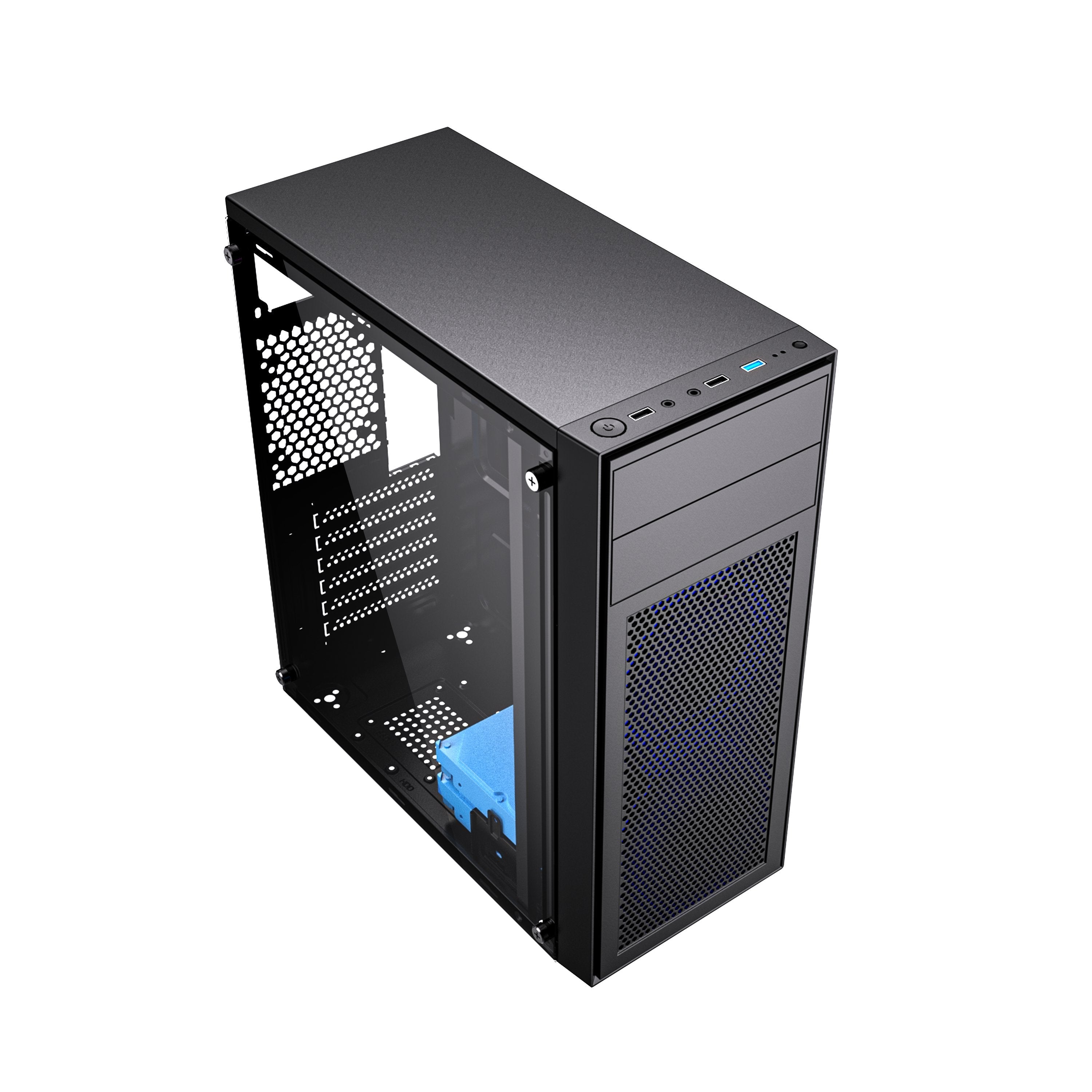 EAN 8716309128353 - Gembird Fornax M100B Midi Tower Negro imagen 5