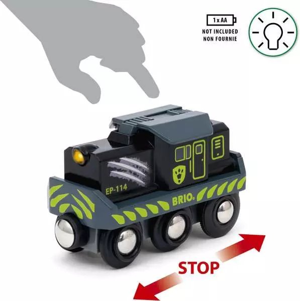 Brio World World World Dinosaur Battery Zug, Play Vehicle 63609600
