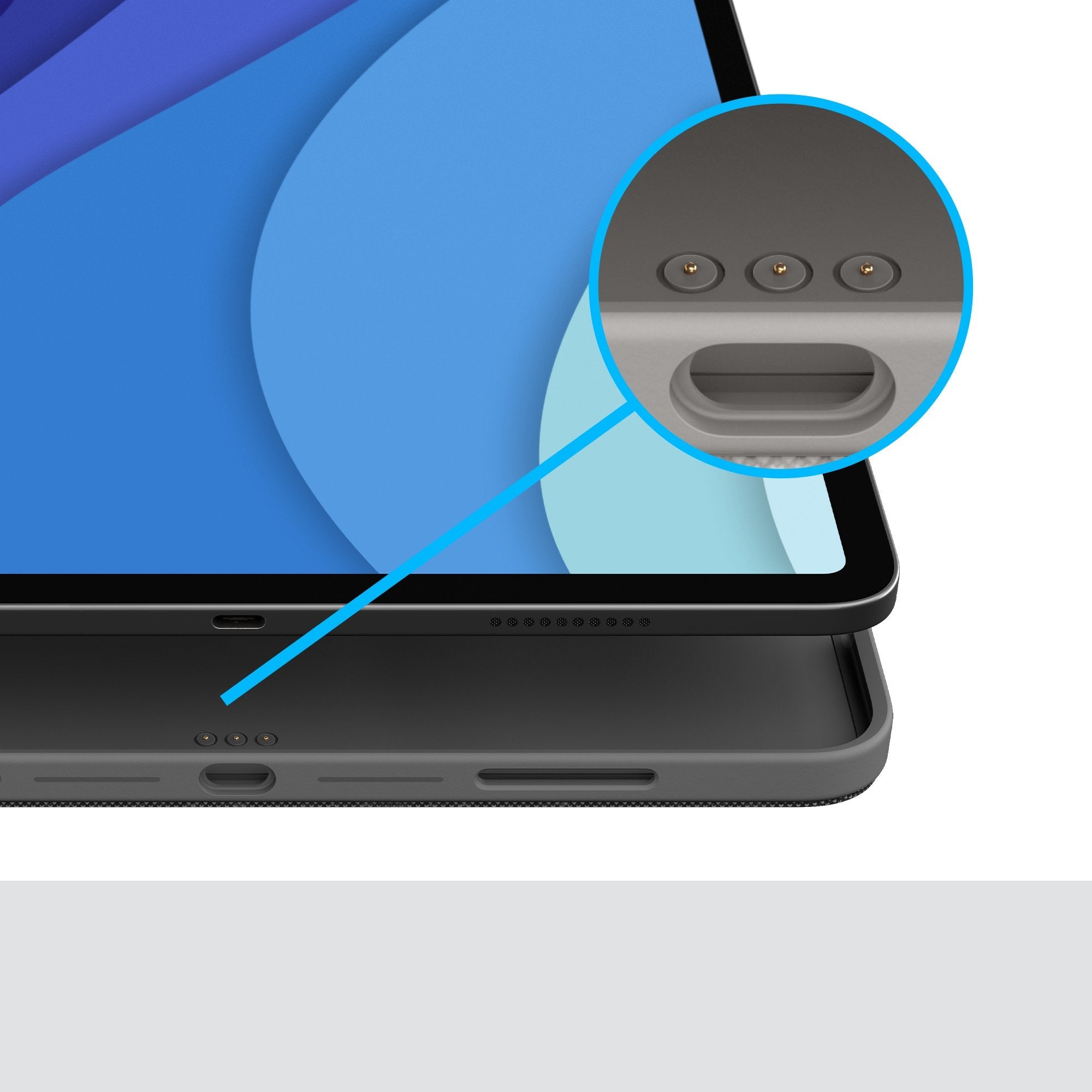 Suizo Logitech Combo Touch Gris Smart Connector Qwertz Ipad