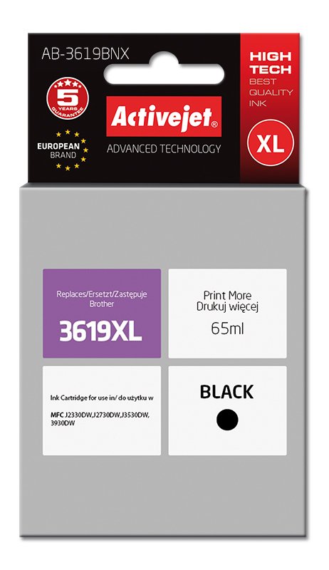 EAN 5901443108627 - Activejet AB-3619BNX cartucho de tinta 1 pieza(s) Compatible Alto rendimiento (XL) imagen 1