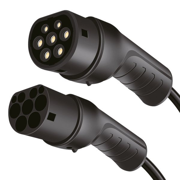 Logilink Elektroauto Cable De Carga Electric Car Charging Cable Tipo 2 Spiral 11kw 3p 20a 5m Negro + Bolsa