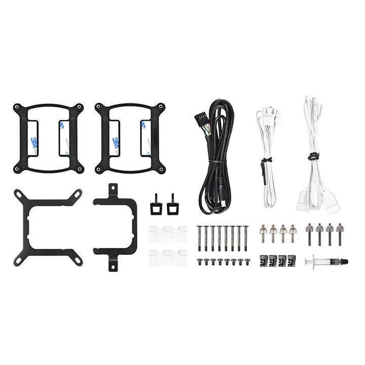 Thermaltake Th240 V2 Ultra Argb Sync All-In-One Liquid Cooler Snow Edition, Refrigeración Por Agua Blanco