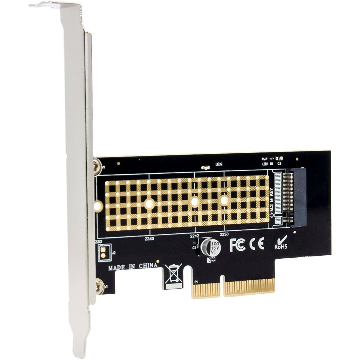 Inline Pcie Tarjeta A 1x Interno Nvme M.2 Key M - Pcie X4