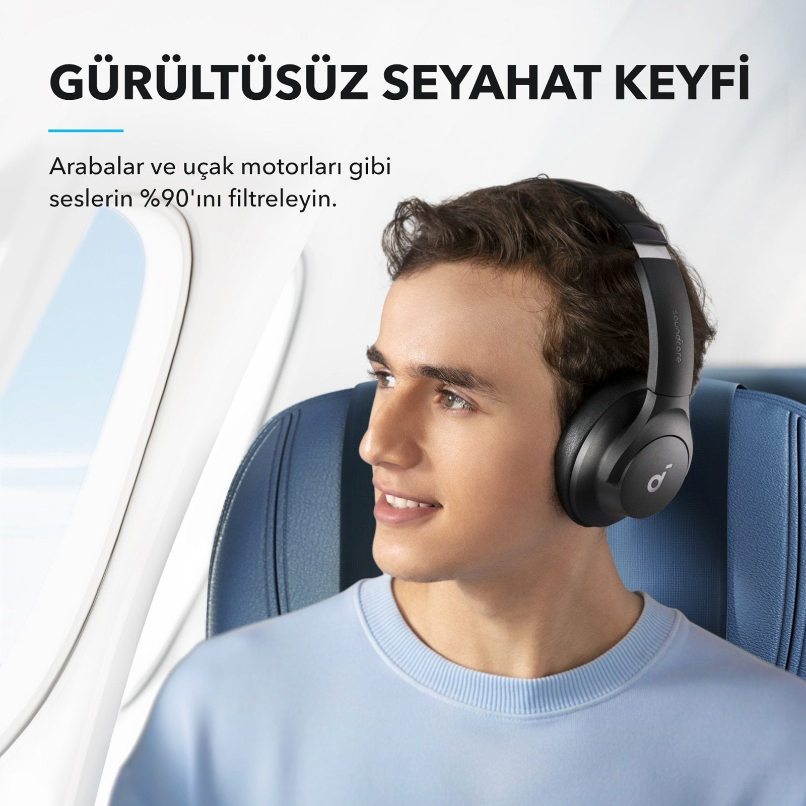 EAN 0194644135720 - Soundcore A3004-Mavi Auriculares Alámbrico Diadema Llamadas/Música USB Tipo C Bluetooth Azul imagen 7
