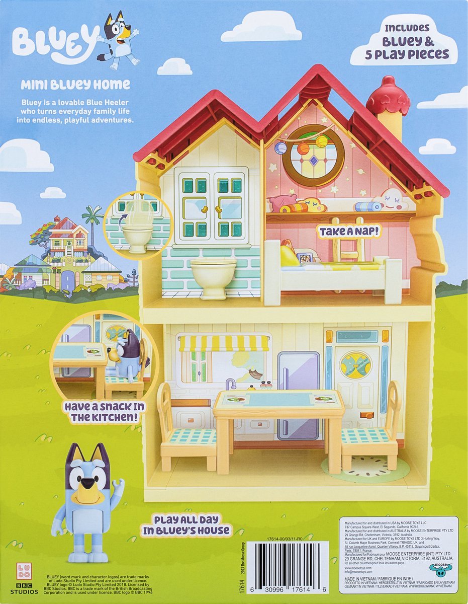 EAN 0630996176146 - Moose Toys Bluey Mini Heelers Home imagen 4
