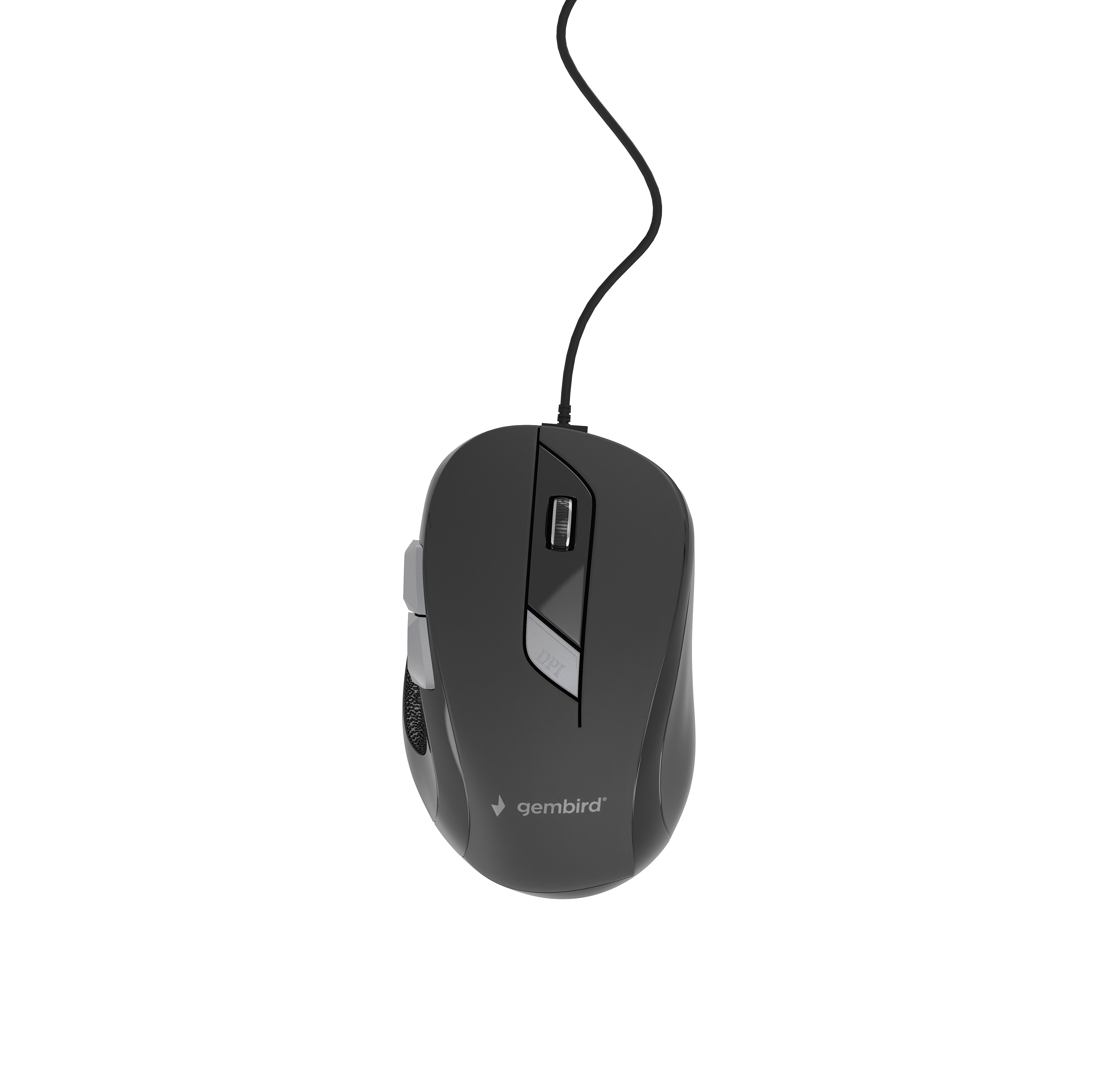 Gembird Raton Optico Usb Negro Mus-6b-01