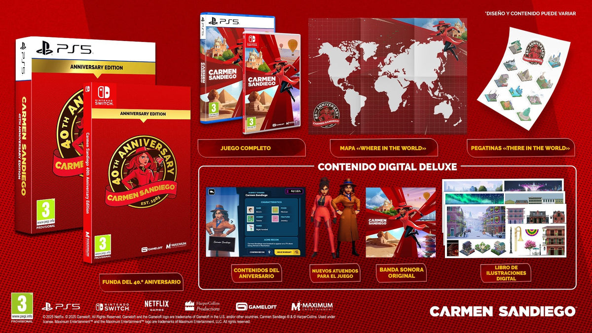 Juego Carmen Sandiego 40th Annv. Edt. Switch