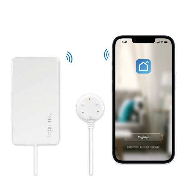 Smart Home Logilink Wi-Fi  Sh0114 Detector De Fuga De Líquido Batería 1 Pieza(S)