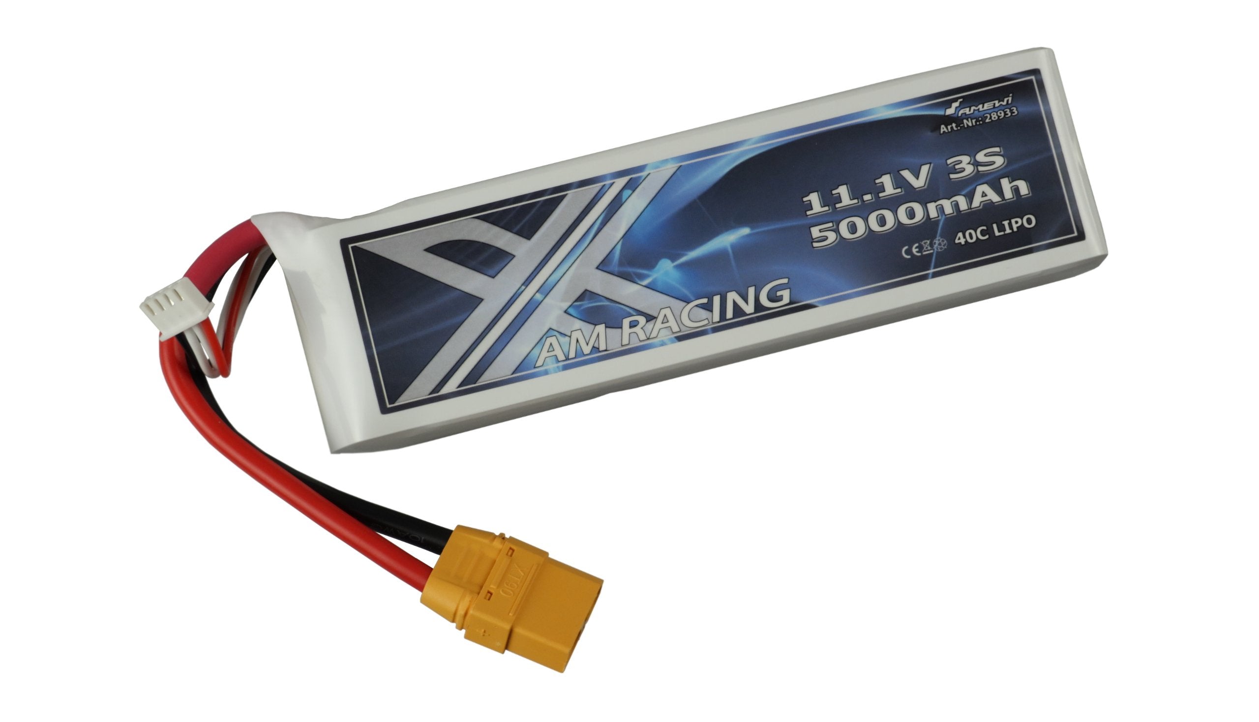 Amewi Zubehör Lipo Akku 3s 11,1v 5000mah 40c Softcase Xt90