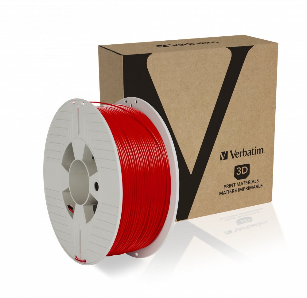 Verbatim Filamento Para Impresora 3d, Abs, 1.75mm, 1kg, Rojo