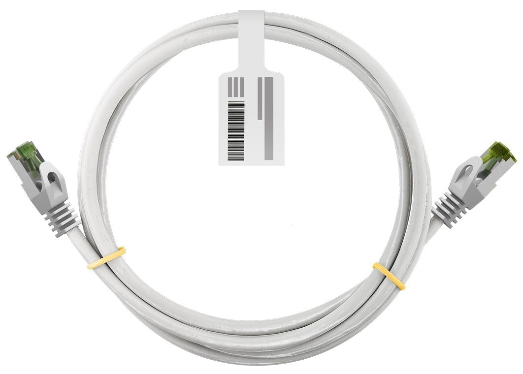 Goobay Ghmt-Zertifiziertes Cat 8.1 3m Cable De Red, S Ftp (Pimf), Blanco