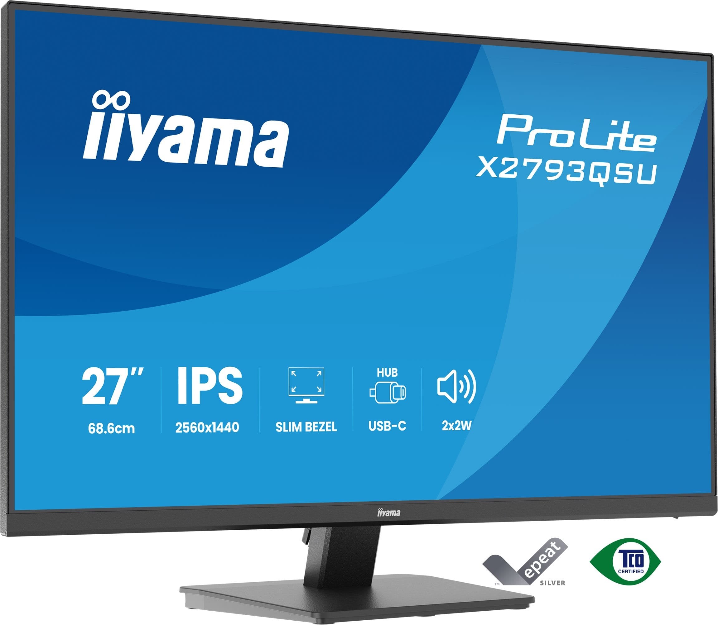 Iiyama 68.6cm 27" X2793qsu-B1 16:9 Hdmi+Dp+2xusb Ips