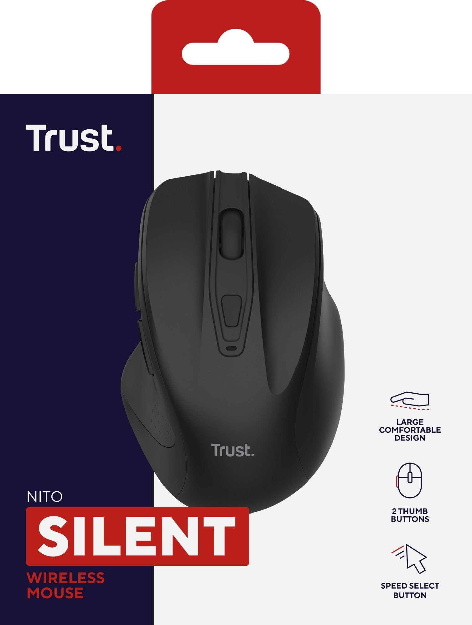 Ratón Inalámbrico Trust Nito Silent Hasta 2200 Dpi