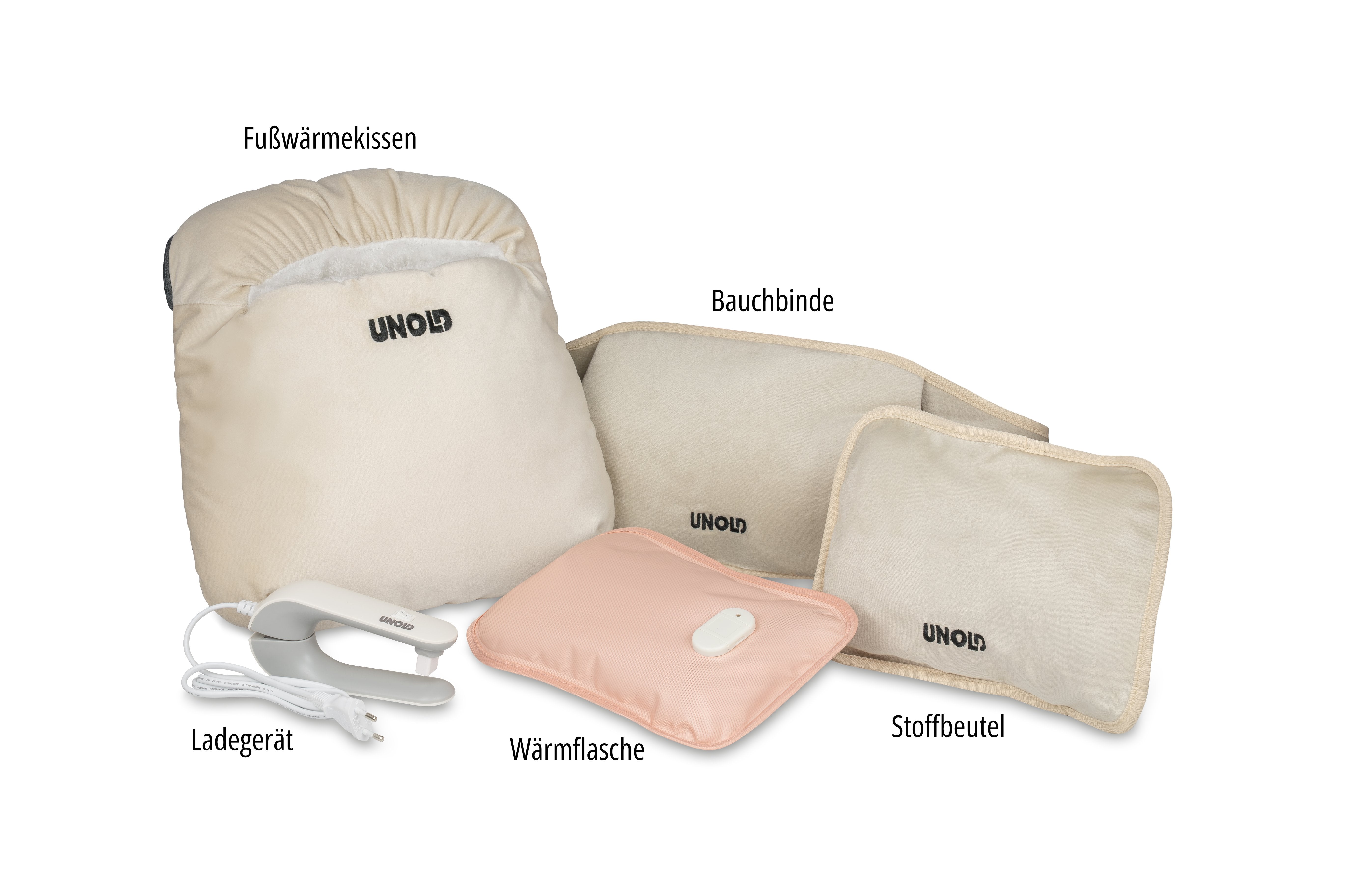 EAN 4011689860201 - Unold Wärmi Premium Set - elektrische Wärmflasche 86020 botella eléctrica para calentar agua 380 W Beige imagen 3