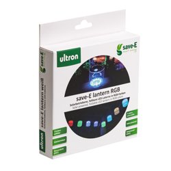 Linterna Led Ultron Save-E Rgb Solar Ipx7