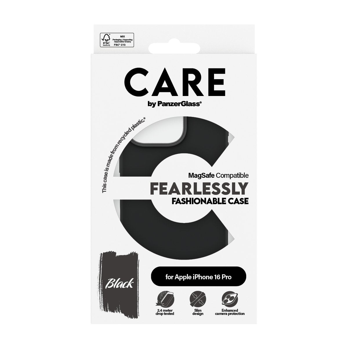 EAN 5715685004469 - PanzerGlass CARE™ by ® Case Black w. MagSafe iPhone 16 Pro funda para teléfono móvil Negro imagen 3