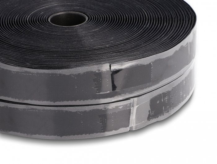 Strapazierfähiges Klettband Selbstklebend Mit Haft- Und Flauschband L 15 M X B 25 Mm Schwarz