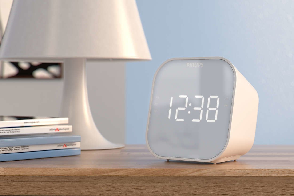 Philips Tar4406/12 Reloj Despertador Digital Blanco