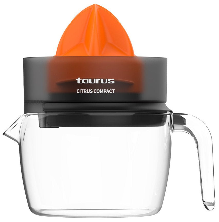 Taurus Citrus Compact Exprimidor Eléctrico Con Brazo 30 W Negro, Naranja, Transparente