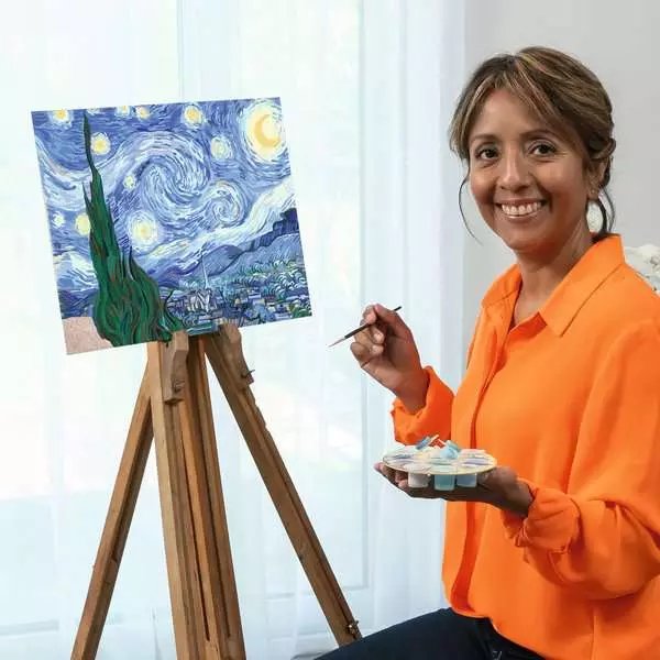 Colección De Arte De Ravensburger Creart - Noche Estrellada (Van Gogh), Pintura 23518