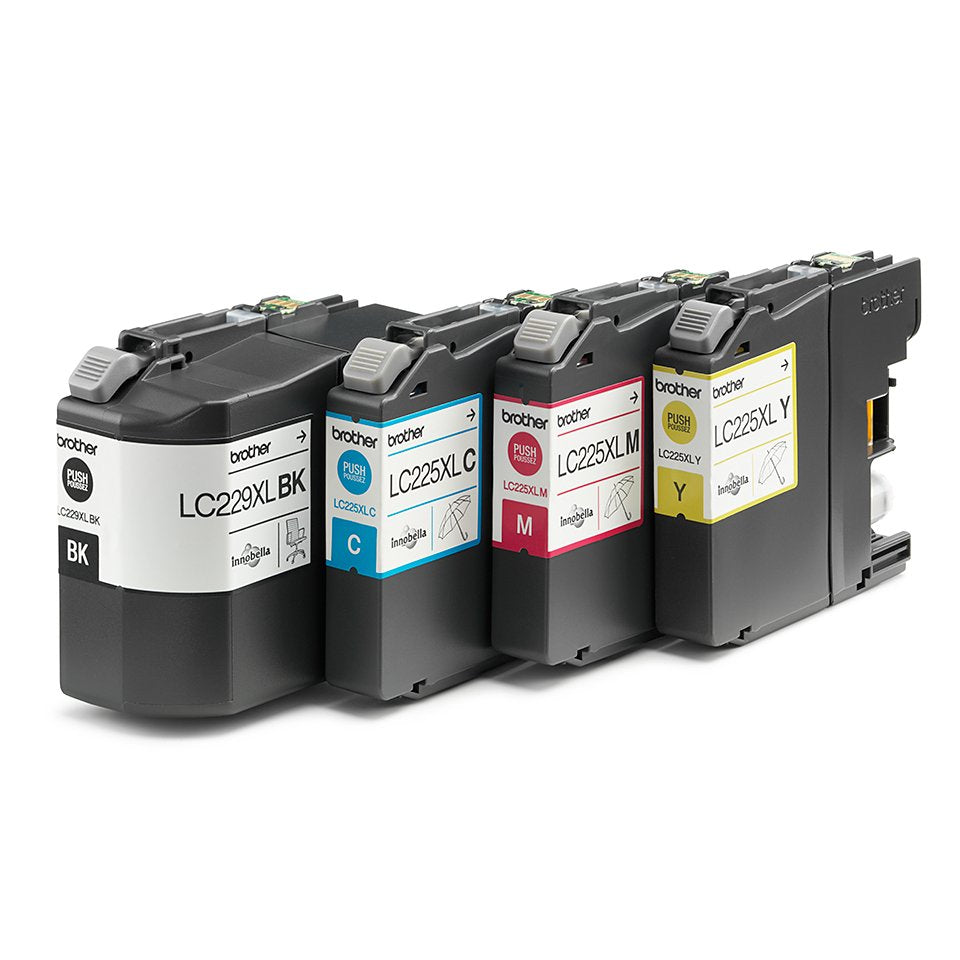 Tinta Original Brother Lc-229 Lc-225xl Alta Capacidad Multipack Cian Magenta Amarillo Negro