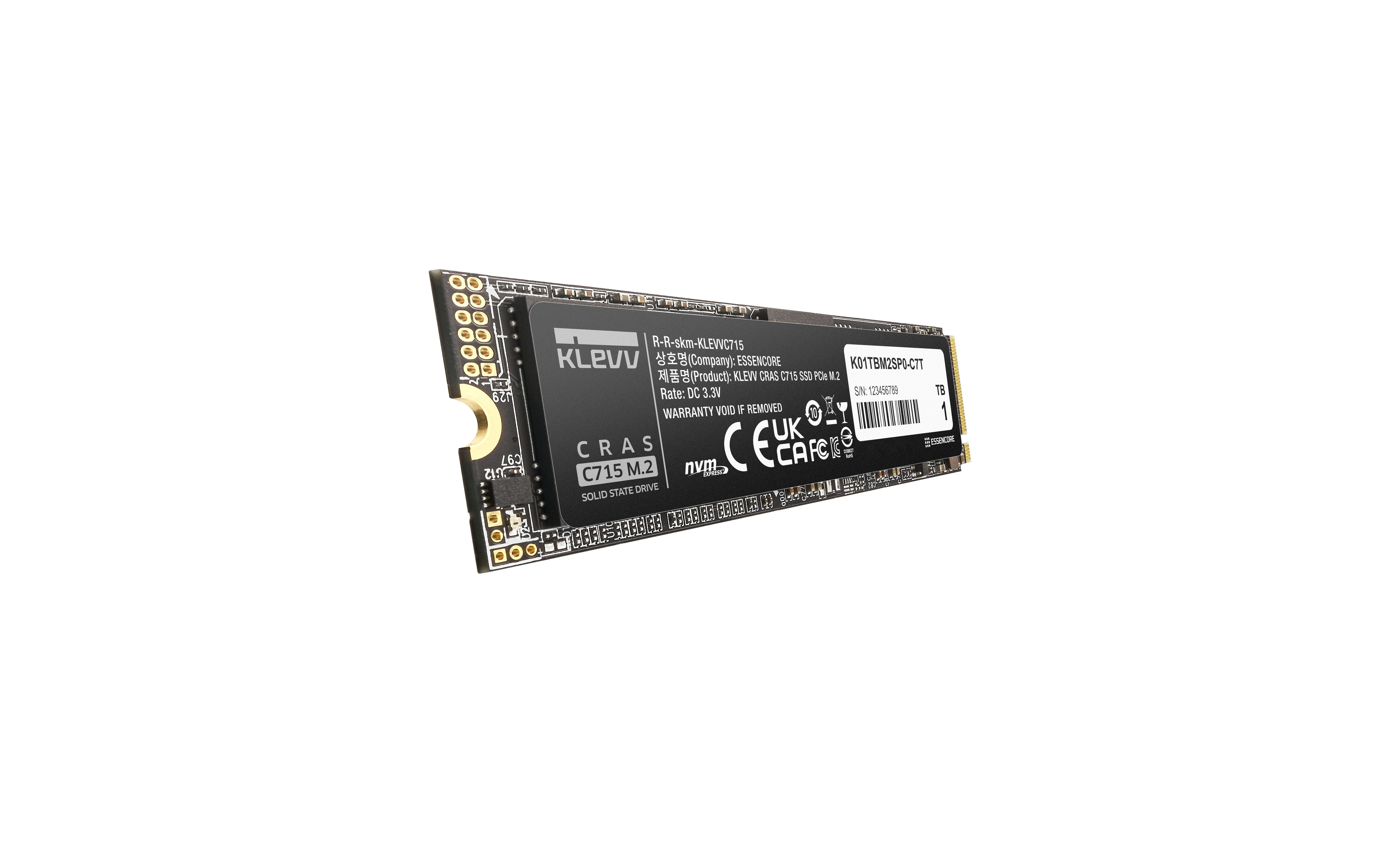 EAN 4895194901815 - Klevv CRAS C715 1 TB M.2 PCI Express 3.0 NVMe 3D TLC NAND imagen 9