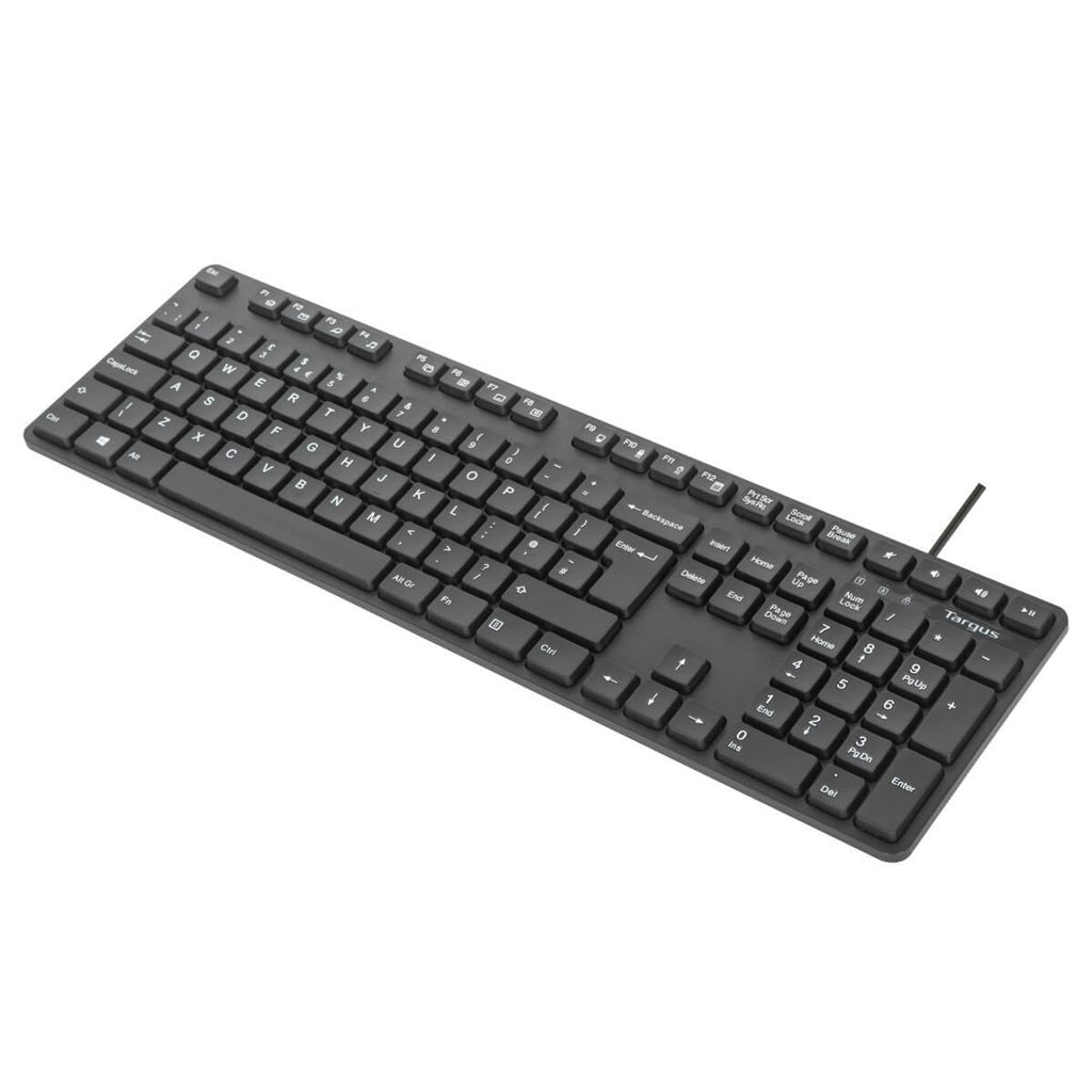 Targus Juego De Teclado Y Ratón Combo Full Size Antimicrobiano Usb Qwerty Reino Unido Negro