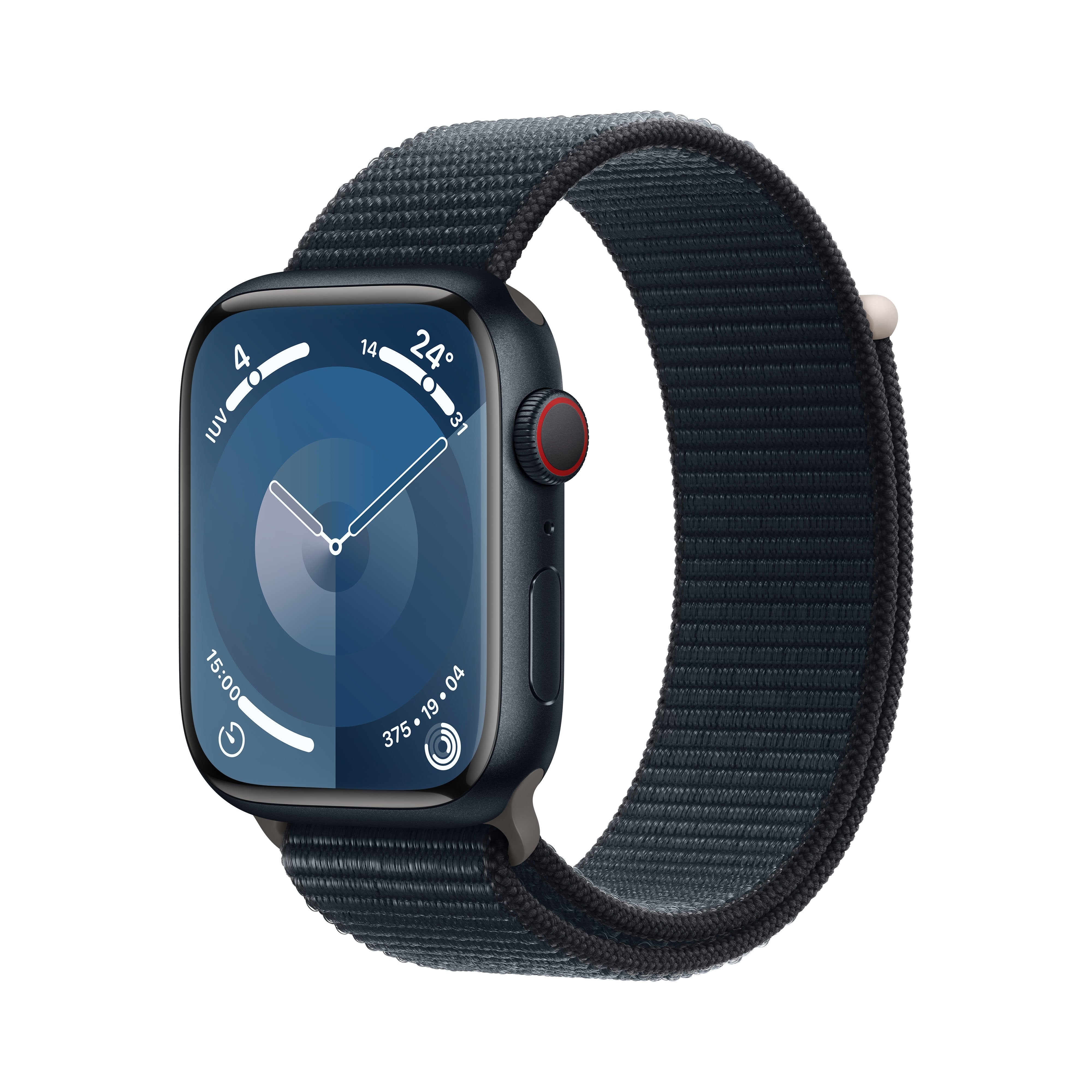 Apple Watch Series 9 Gps + Cellular 45mm Midnight Aluminium Case With Midnight Sport Loop