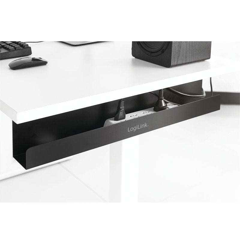 Logilink Kab0070 Organizador De Cables Bandeja De Cables Escritorio Negro 1 Pieza(S)