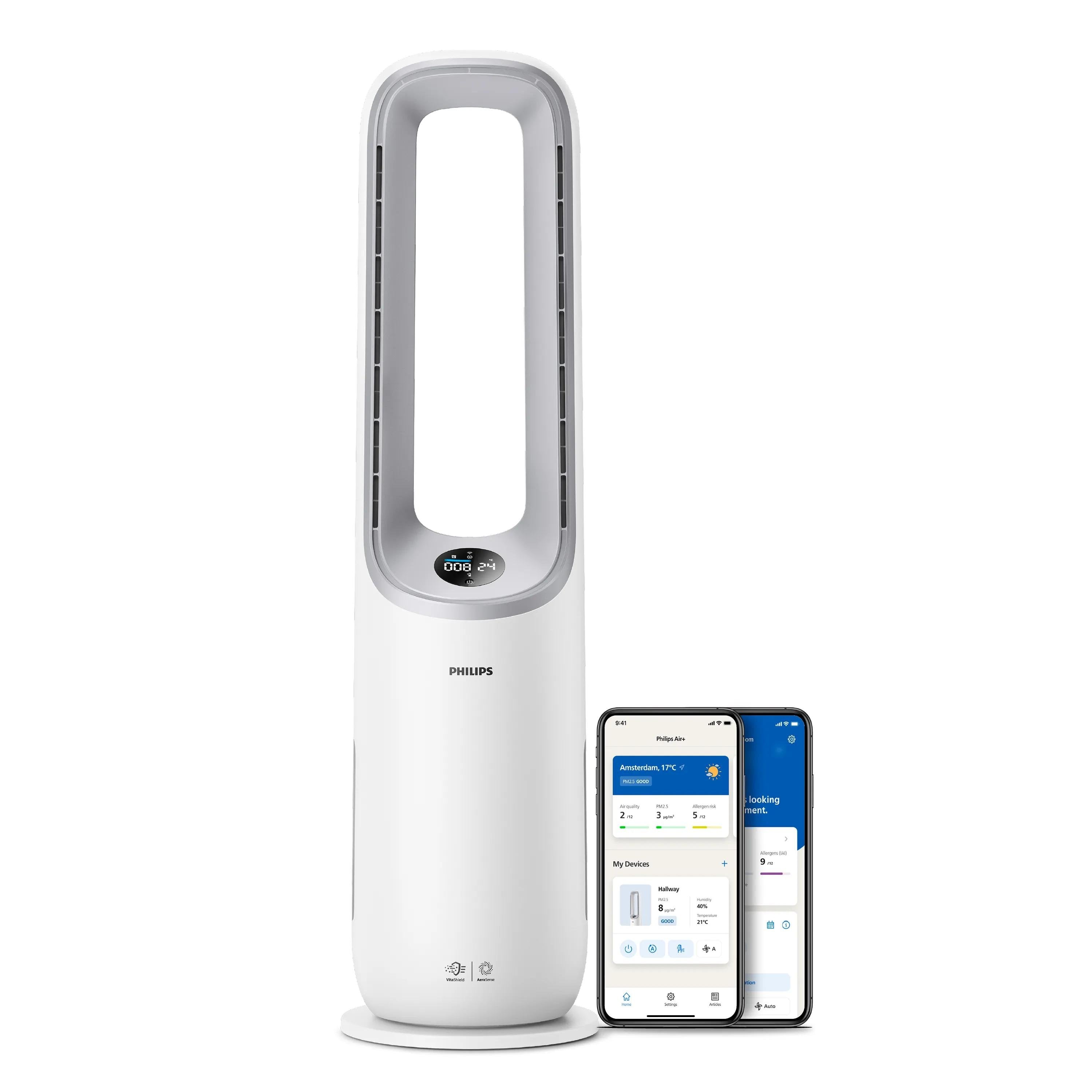 EAN 8720389019395 - Philips AMF765/10 purificador de aire 70 m² 47 dB 40 W Blanco, Gris imagen 1