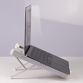 Lindy 20916 Soporte Para Portátil Plata, Blanco 39,6 Cm (15.6")