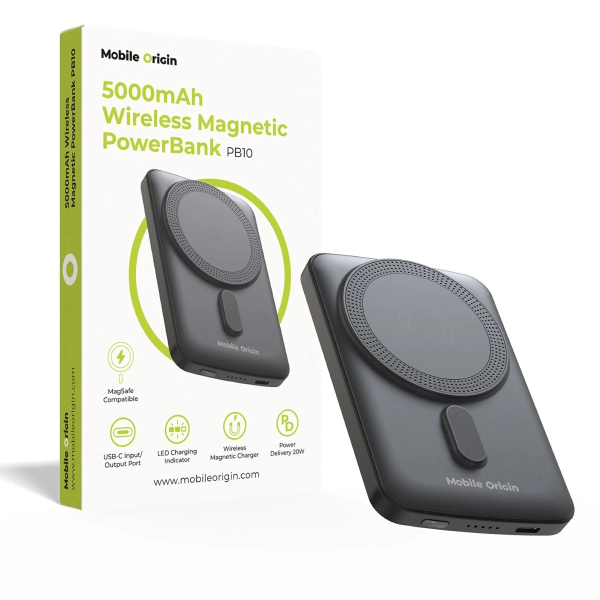 Mobile Origin Magnetic Powerbank 5000mah Pb10