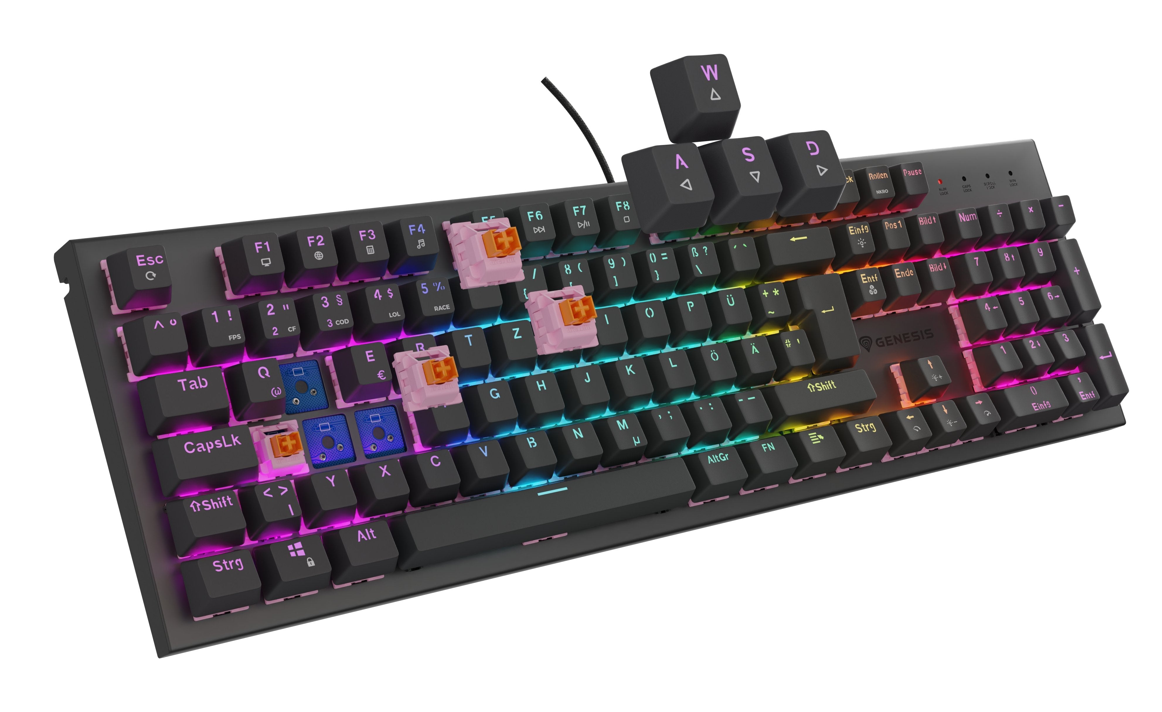 EAN 5901969444605 - GENESIS NKG-2179 teclado Juego USB QWERTZ Alemán Negro imagen 8