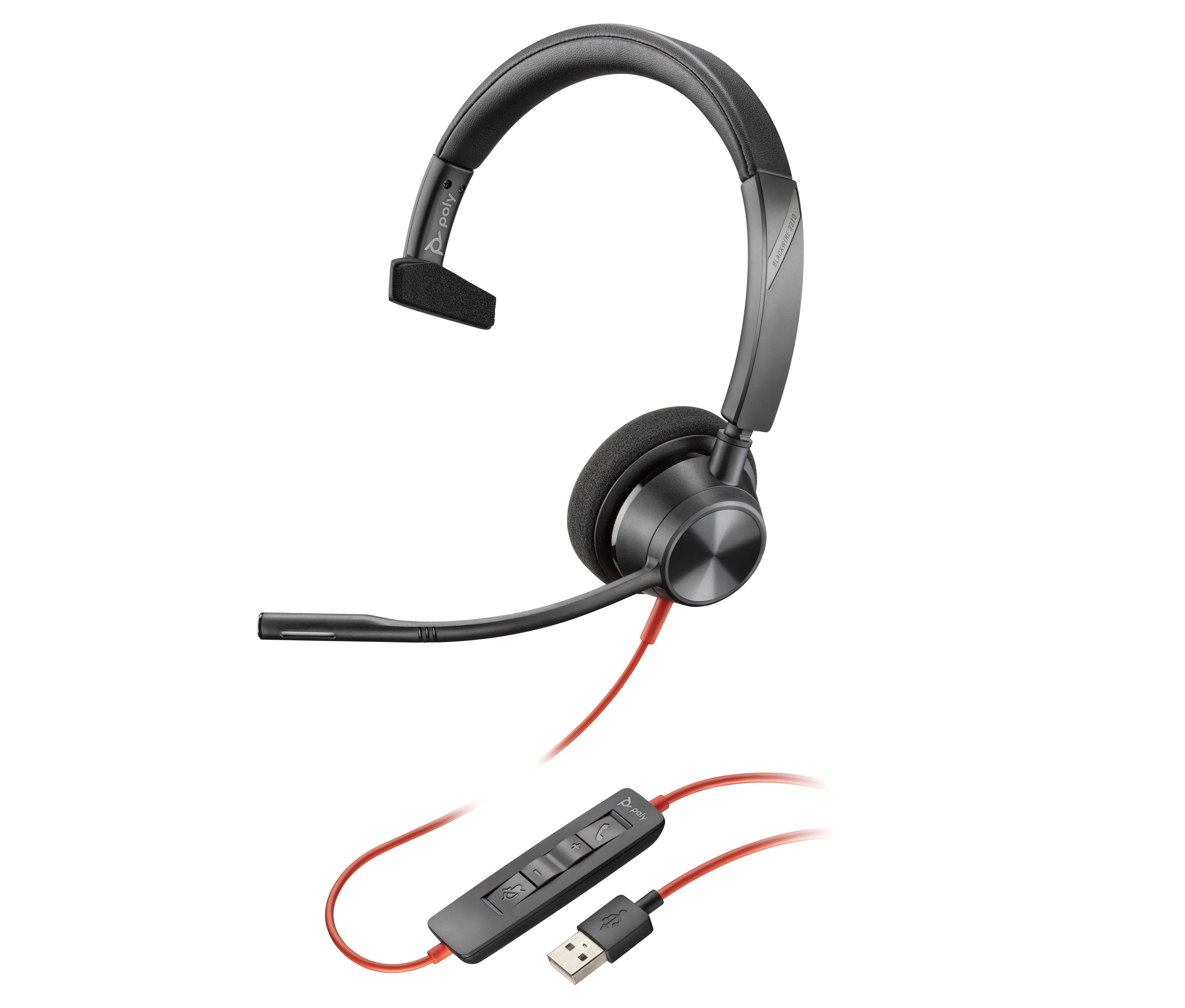 EAN 0017229173354 - HP Poly Blackwire 5220 Stereo USB-A Headset Alámbrico Diadema Oficina/Centro de llamadas Negro imagen 3