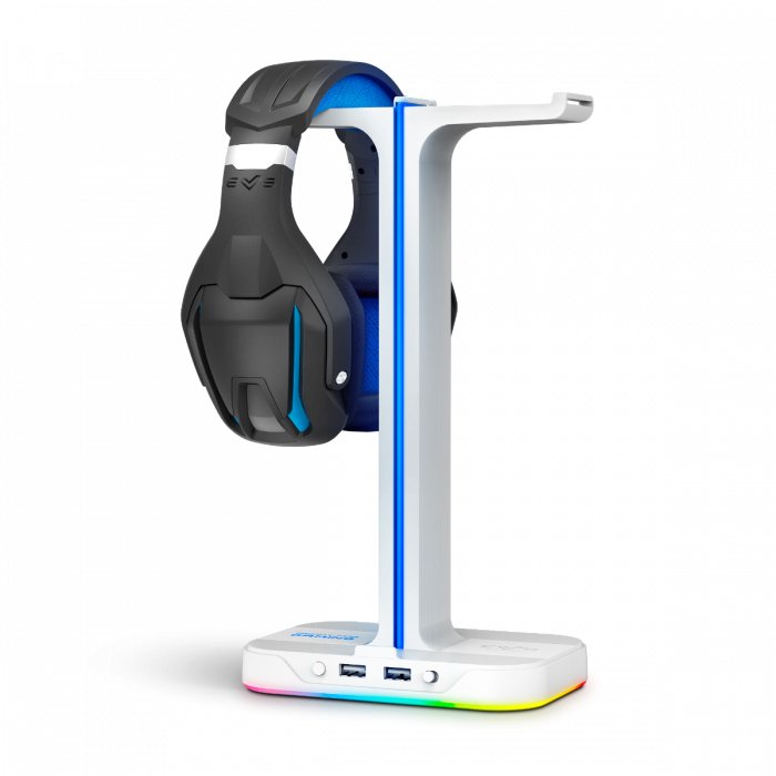 Soporte Auricular Energy Sistem Esg S3 Duo Rgb 2xusb Soporte Smartphone Dos Auriculares