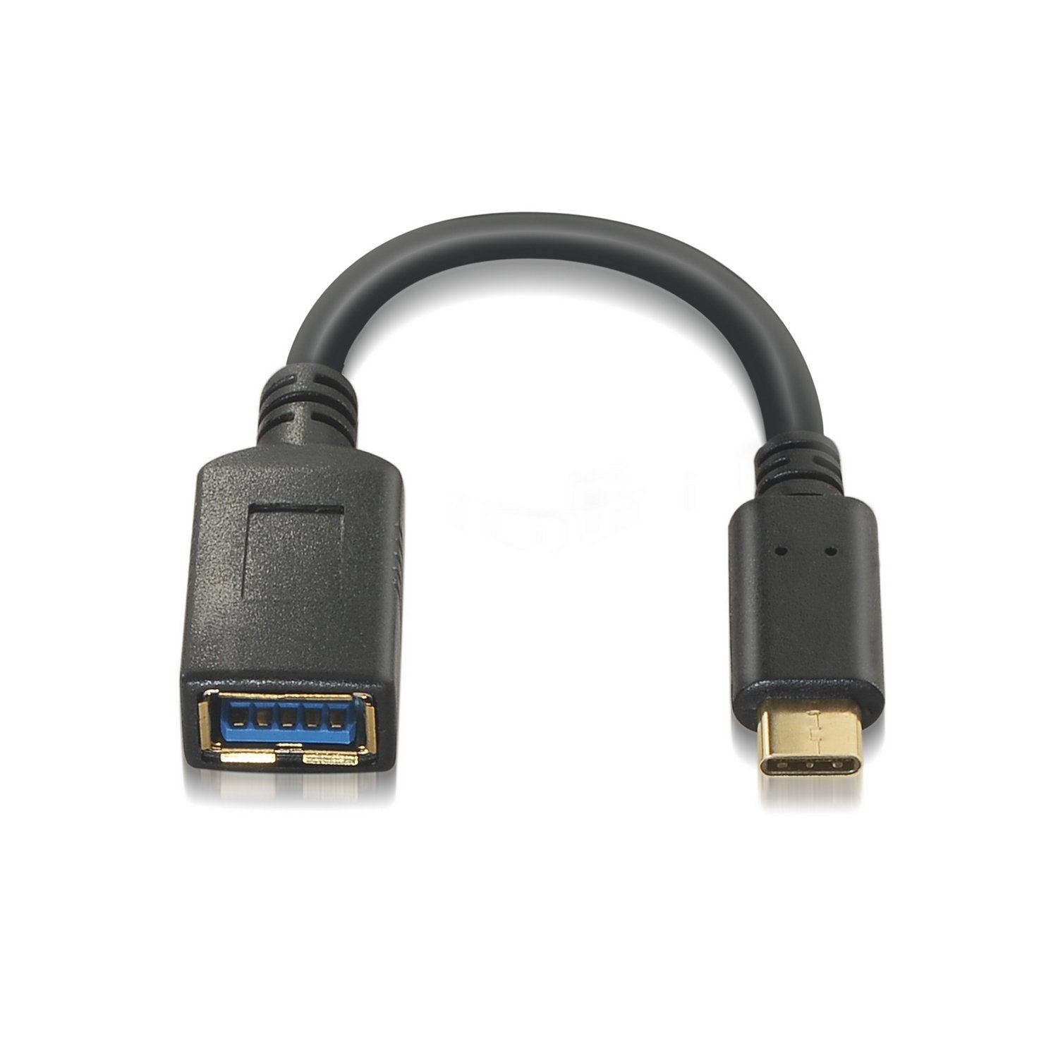 Aisens Cable Usb 3.1 Gen1 5gbps 3a - Tipo Usb-C/M-A Hembra - 15cm - Negro
