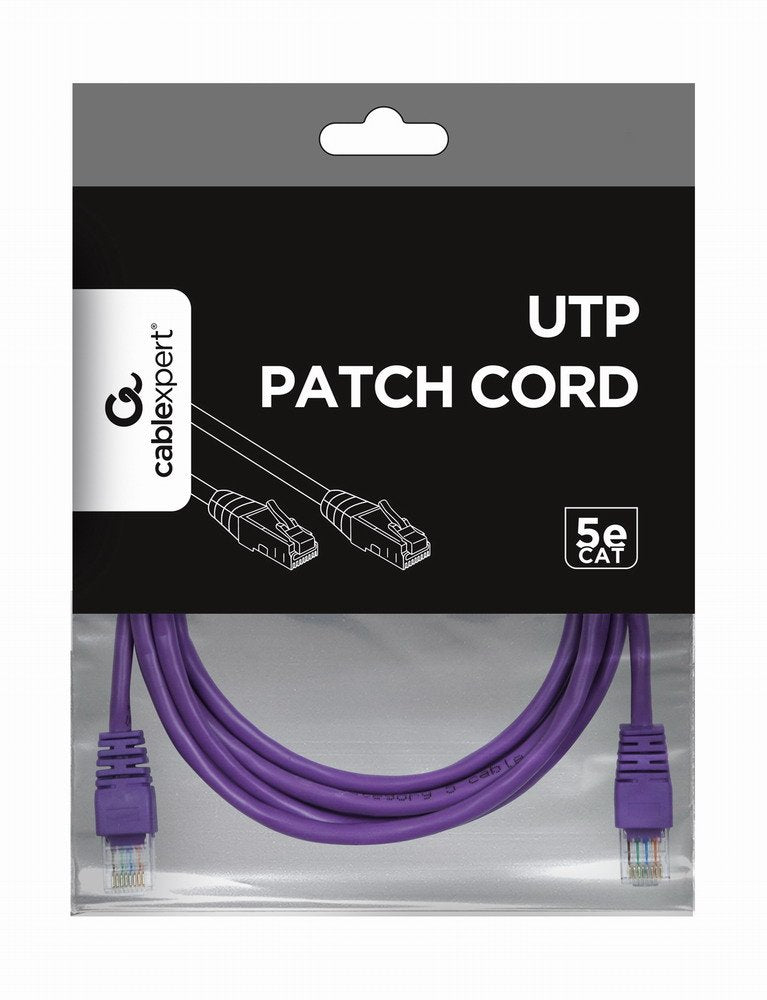 Gembird Cable De Red Utp Cat5e 1mâ Â Moradoâ Pp12-1m/V