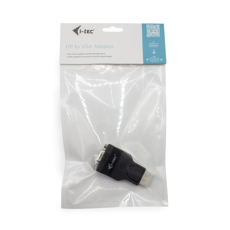 EAN 8595611703300 - i-tec DP2VGAADA cambiador de género para cable Negro imagen 4
