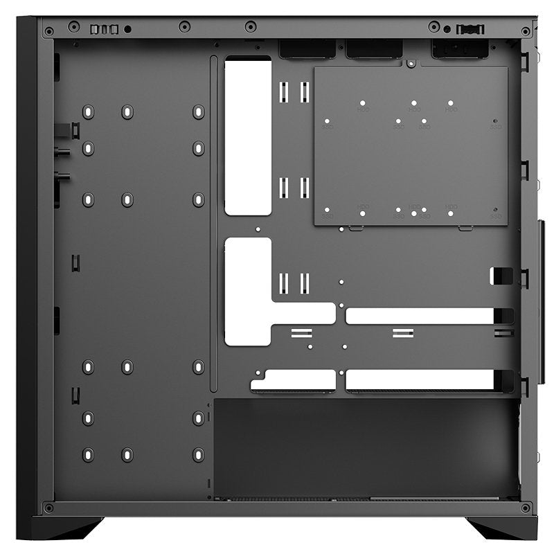 Caja Pc Itek Woody Torre Negro